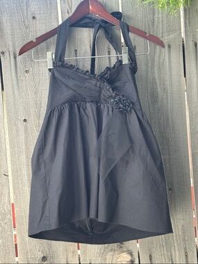 Vera Wang Lavender Label black elegant top